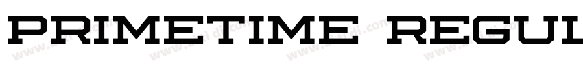 PRIMETIME Regular字体转换